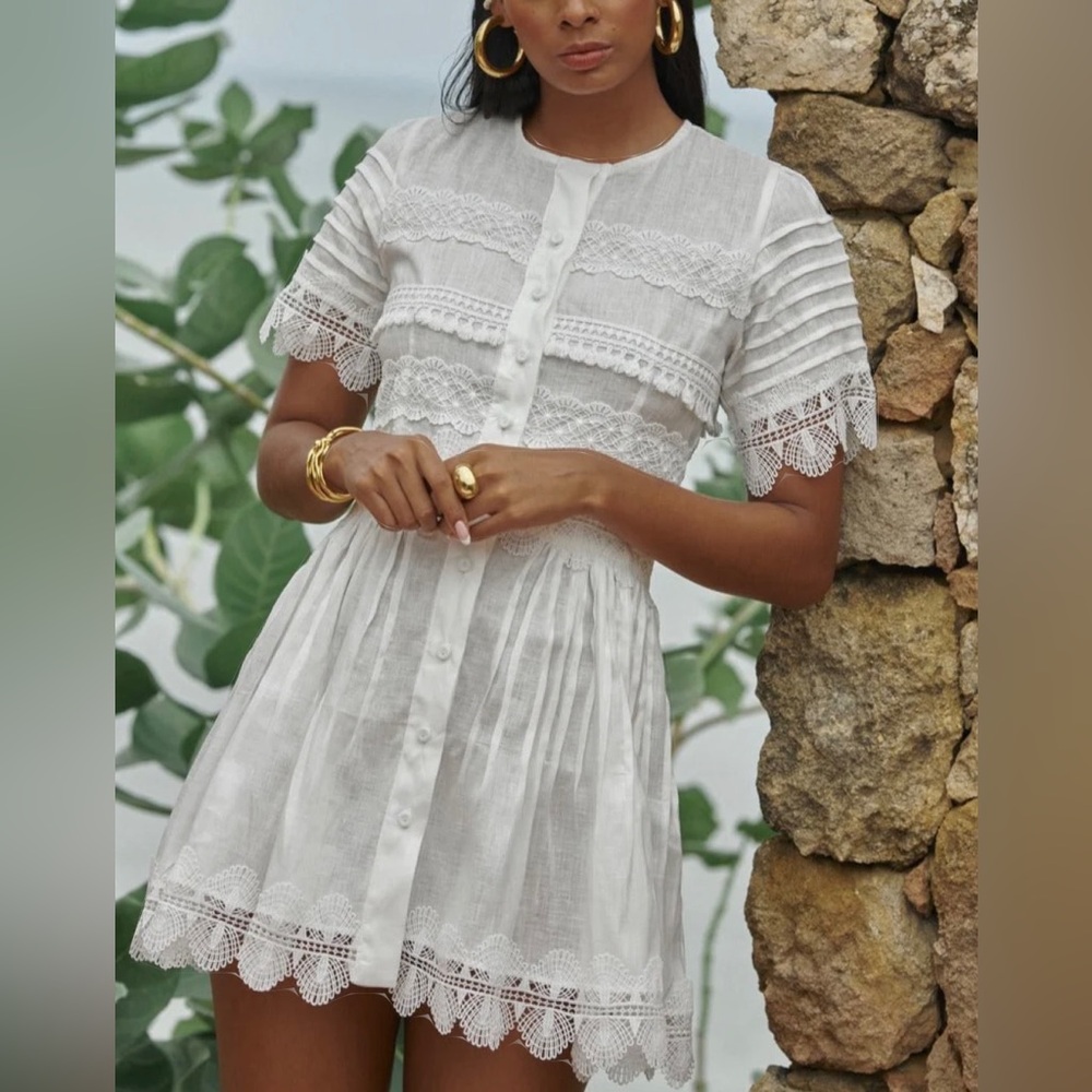 Waimari white mini dress, size XS.